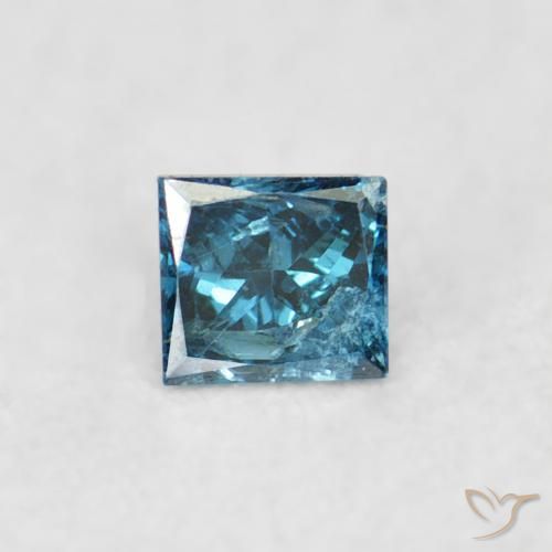0.02ct Natural Azul Diamante, Quadrado, VS