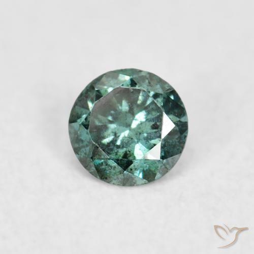 Diamante Verde Natural 0.06ct, Redondo, VS-SI