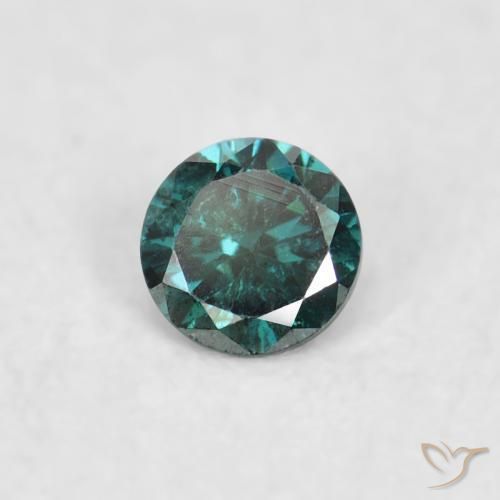 Diamante Verde Natural 0.04ct, Redondo, VS-SI