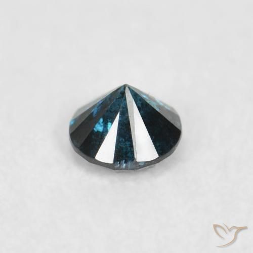 Diamante Azul Natural 0.05ct, Redondo, VS-SI