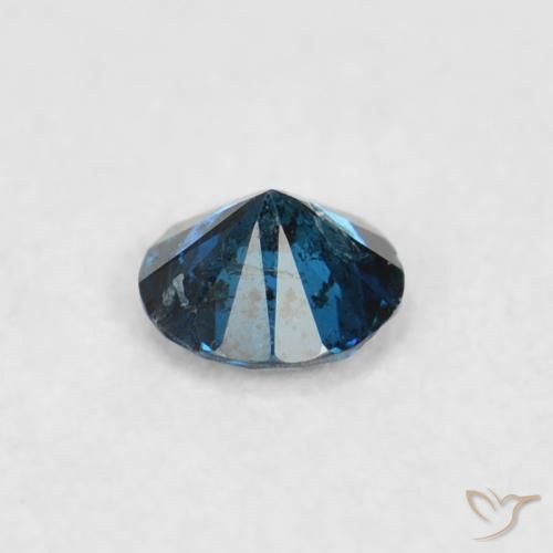 Diamante Azul Natural 0.06ct, Redondo, VS-SI
