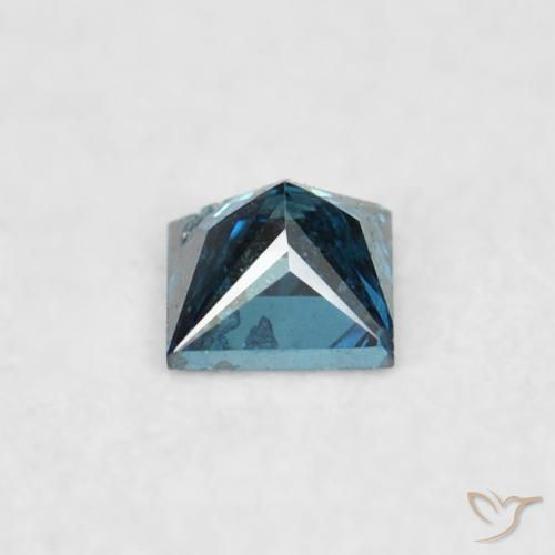 Diamante Azul Natural 0.05ct, Quadrado, VS-SI