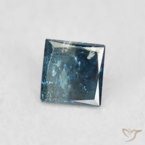 Diamante Azul Natural 0.07ct, Quadrado, VS-SI