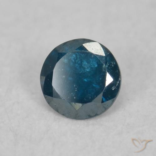 Diamante Azul Natural 0.04ct, Redondo, VS-SI