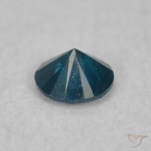 Diamante Azul Natural 0.04ct, Redondo, VS-SI