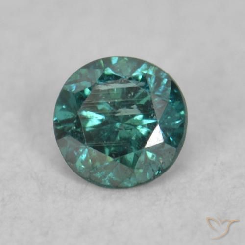 Diamante Verde Natural 0.06ct, Redondo, VS-SI