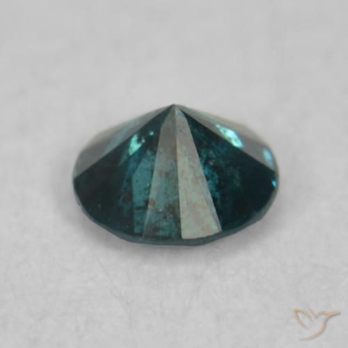Diamante Azul Natural 0.07ct, Redondo, VS-SI