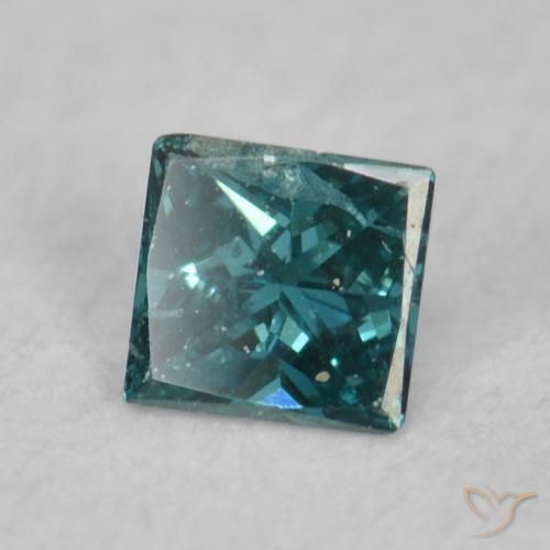 Diamante Verde Natural 0.05ct, Quadrado, VS-SI