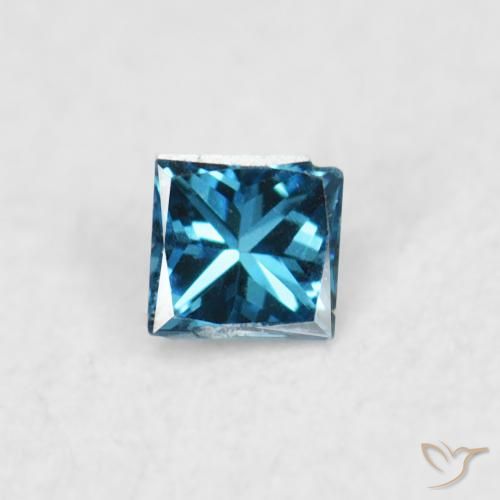 0.02ct Natural Azul Diamante, Quadrado, VS-SI