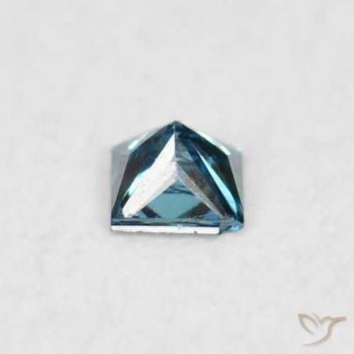 Diamante Azul Natural 0.02ct, Quadrado, VS-SI
