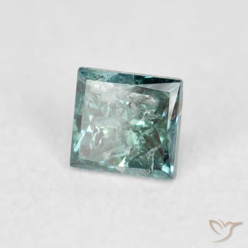 Diamante Verde Natural 0.07ct, Quadrado, SI