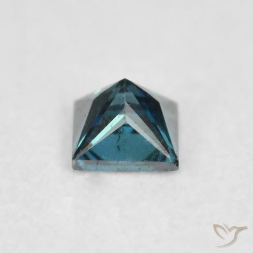 Diamante Azul Natural 0.08ct, Quadrado, VS-SI