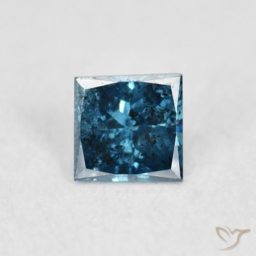 0.06ct Natural Azul Diamante, Quadrado, VS-SI