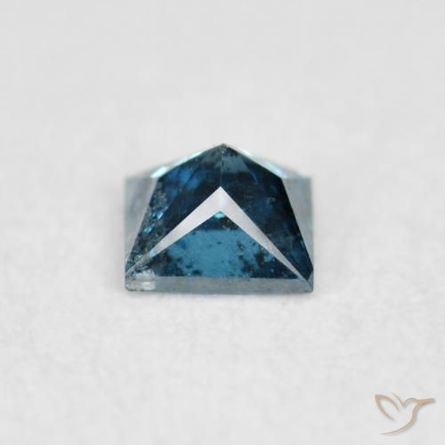 Diamante Azul Natural 0.06ct, Quadrado, VS-SI