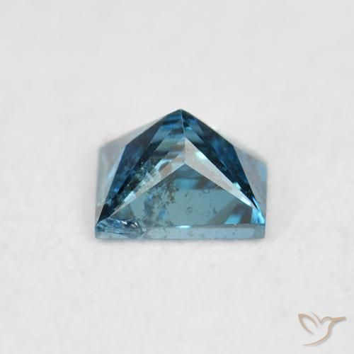 Diamante Azul Natural 0.08ct, Quadrado, VS-SI