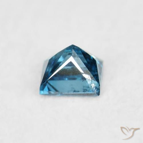Diamante Azul Natural 0.05ct, Quadrado, VS-SI