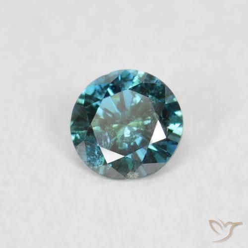 Diamante Verde Natural 0.05ct, Redondo, VS-SI