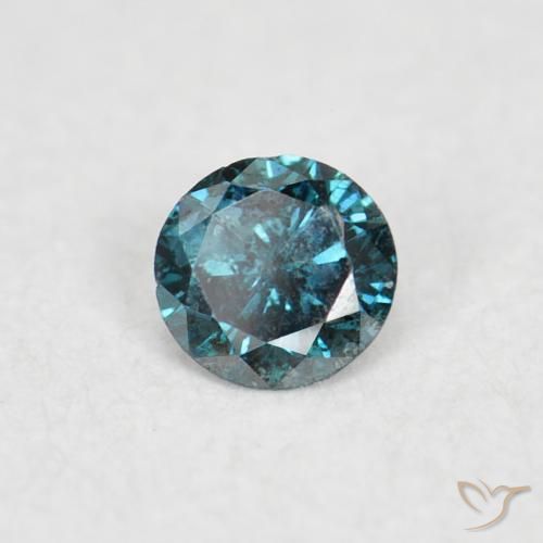 Diamante Azul Natural 0.05ct, Redondo, VS-SI