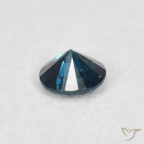 Diamante Azul Natural 0.04ct, Redondo, VS-SI