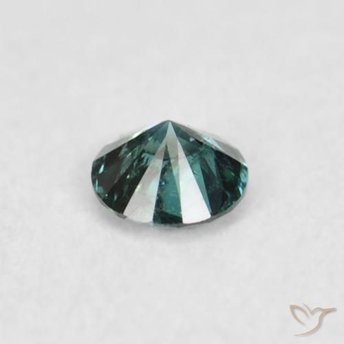 Diamante Verde Natural 0.05ct, Redondo, VS-SI