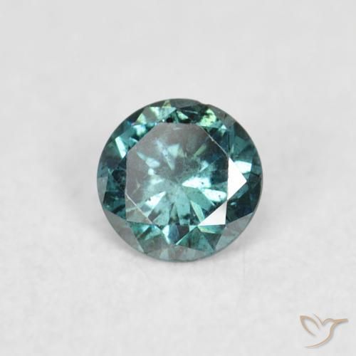 Diamante Verde Natural 0.05ct, Redondo, VS-SI
