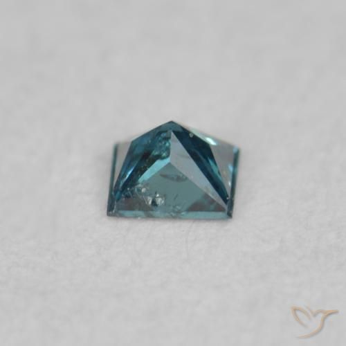 Diamante Azul Natural 0.02ct, Quadrado, VS