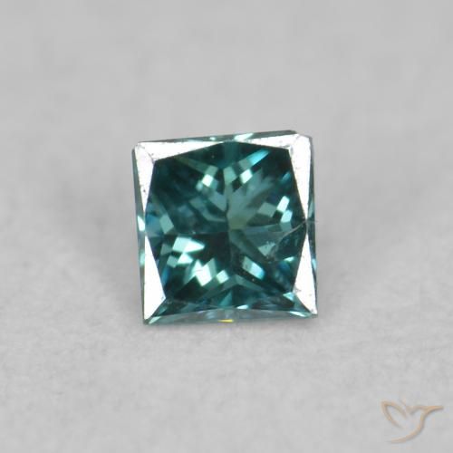 0.05ct Natural Azul Diamante, Quadrado, VS
