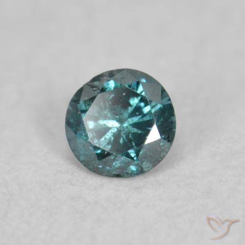Diamante Azul Natural 0.05ct, Redondo, SI