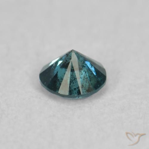 Diamante Azul Natural 0.05ct, Redondo, SI