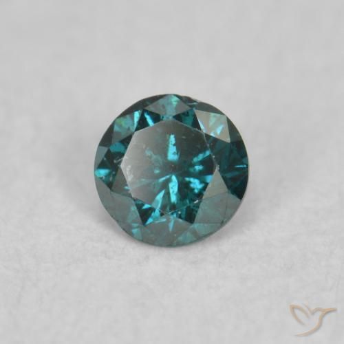 Diamante Azul Natural 0.06ct, Redondo, SI