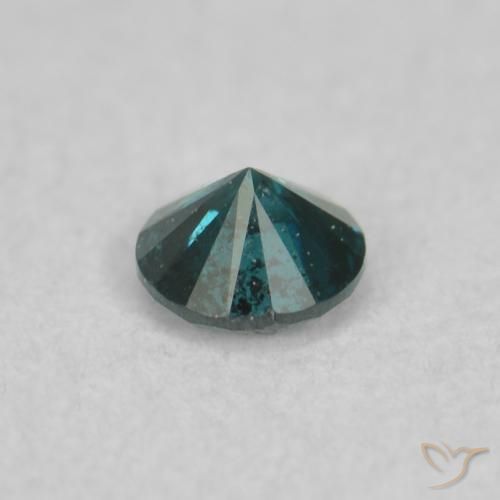 Diamante Azul Natural 0.06ct, Redondo, SI