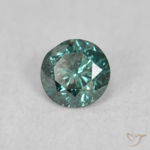 Diamante Verde Natural 0.07ct, Redondo, SI