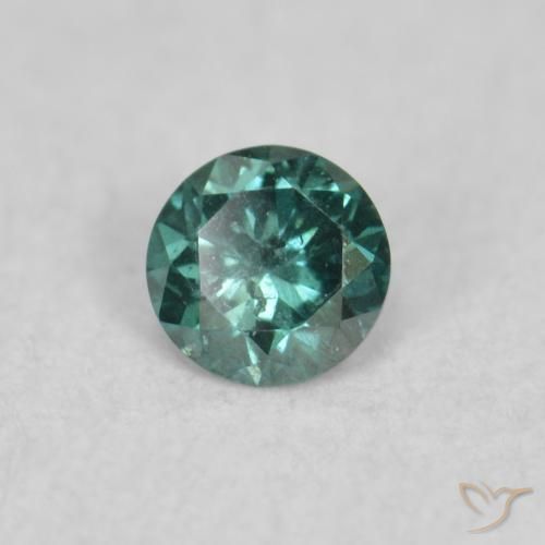 Diamante Verde Natural 0.05ct, Redondo, SI