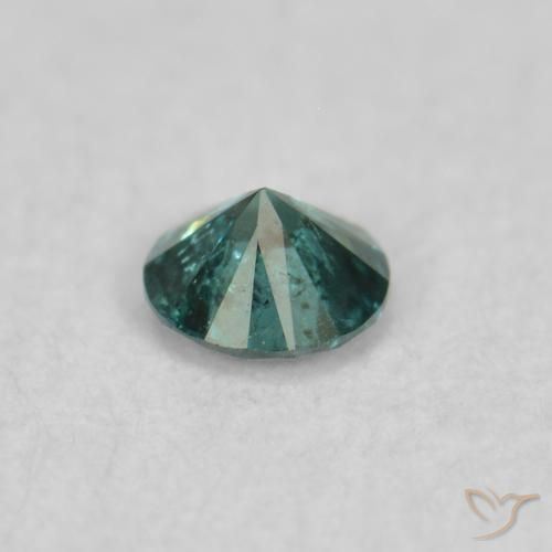 Diamante Verde Natural 0.05ct, Redondo, SI