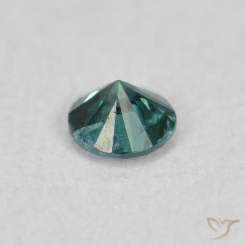 Diamante Verde Natural 0.05ct, Redondo, SI