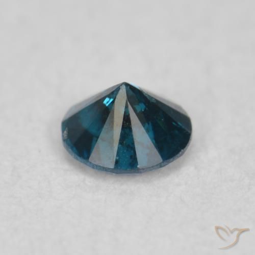Diamante Azul Natural 0.07ct, Redondo, SI