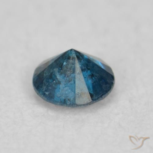 Diamante Azul Natural 0.04ct, Redondo, SI