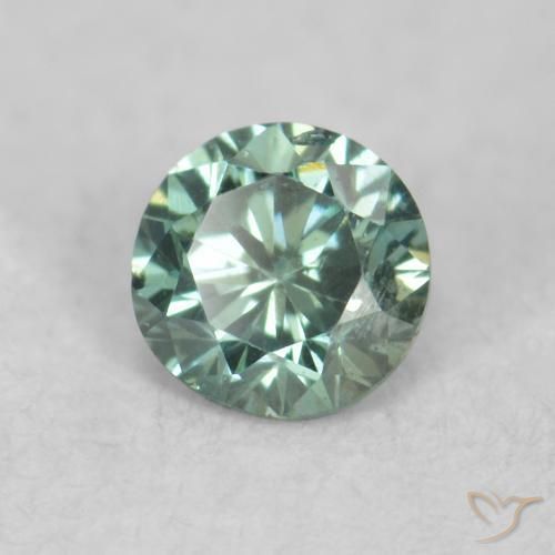 Diamante Verde Natural 0.08ct, Redondo, VS-SI