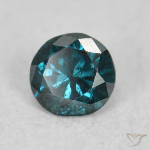 Diamante Azul Natural 0.06ct, Redondo, VS-SI
