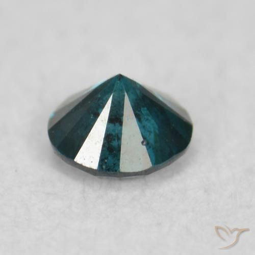Diamante Azul Natural 0.06ct, Redondo, VS-SI