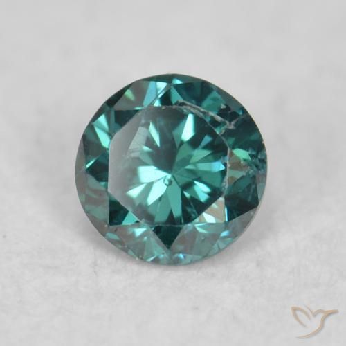 Diamante Verde Natural 0.06ct, Redondo, VS-SI