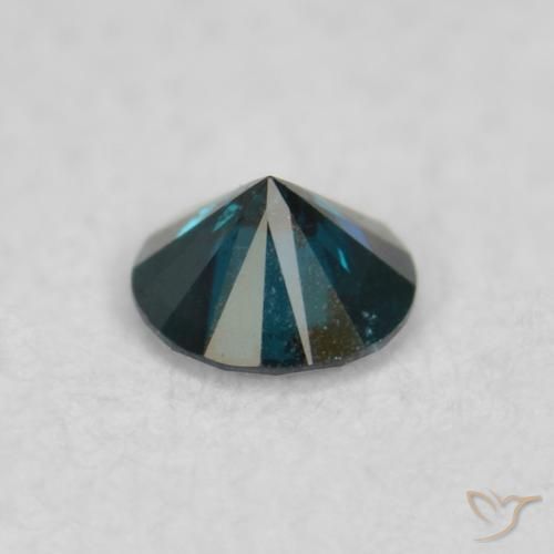 Diamante Azul Natural 0.04ct, Redondo, VS-SI