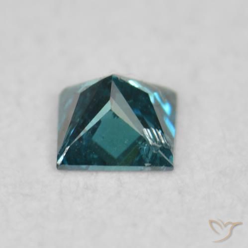Diamante Azul Natural 0.03ct, Quadrado, VS-SI