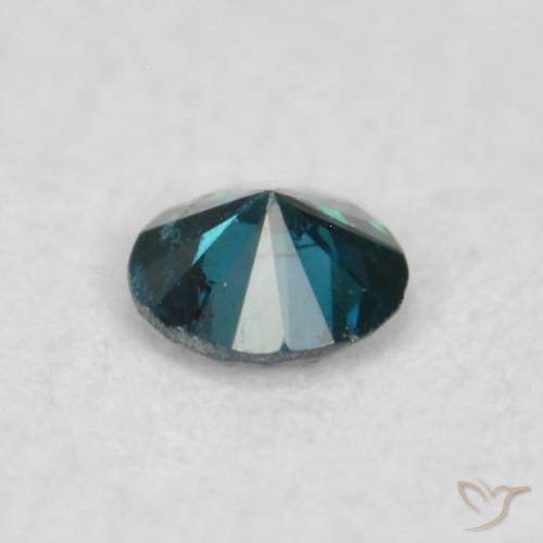 Diamante Azul Natural 0.03ct, Redondo, VS