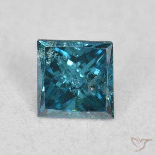 0.04ct Natural Azul Diamante, Quadrado, VS