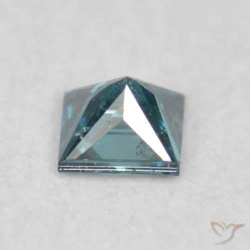 Diamante Azul Natural 0.04ct, Quadrado, VS
