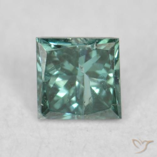 0.08ct Natural Verde Diamante, Quadrado, VS