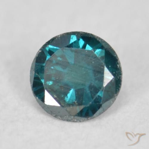 Diamante Azul Natural 0.07ct, Redondo, VS