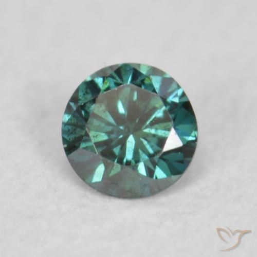 Diamante Verde Natural 0.03ct, Redondo, VS
