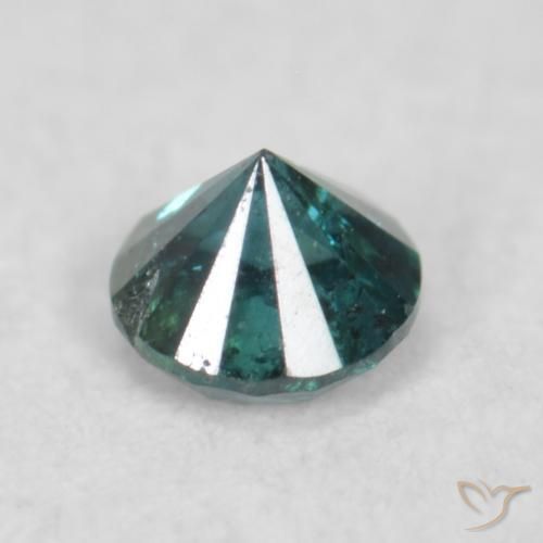 Diamante Verde Natural 0.08ct, Redondo, SI